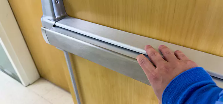 Installing a Push Bar on a Door East Orange